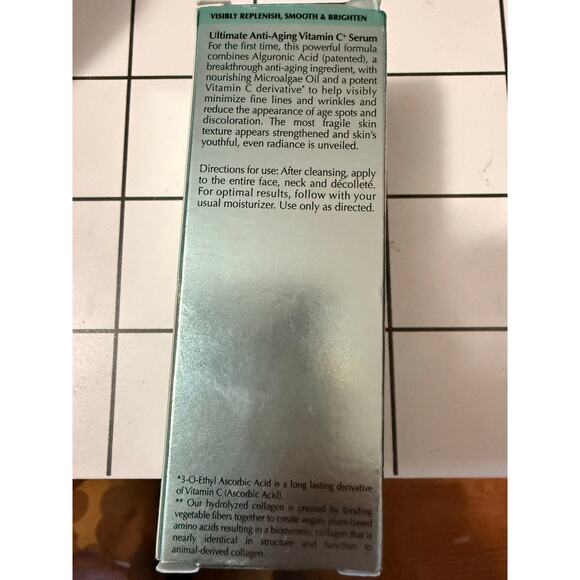 NEW Algenist GENIUS Ultimate Anti-Aging Vitamin C+ Serum Microalgae Oil 30ml/1oz - Picture 3 of 4